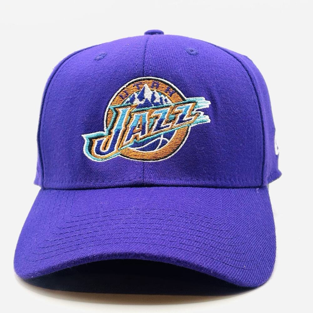 Utah Jazz Hat Cap Fitted Mens M/L NBA Basketball New Era Medium Large 39Thirty
